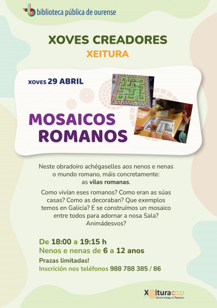 Cartaz Mosaicos Romanos Abril 2021 Act 4