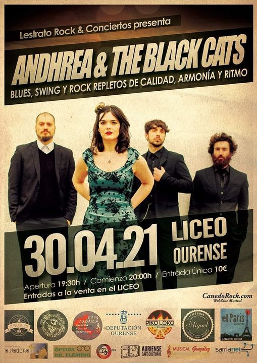 Concierto Andrea Black Cats Ourense