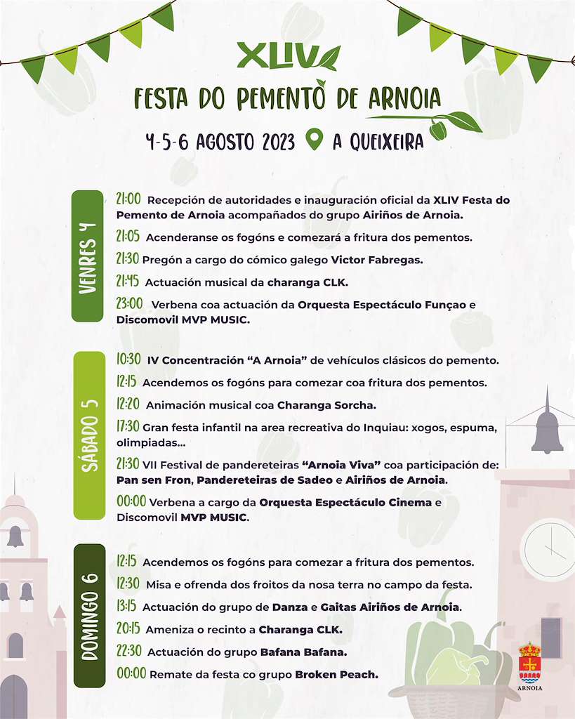 Programa De Festa Do Pemento De Arnoia