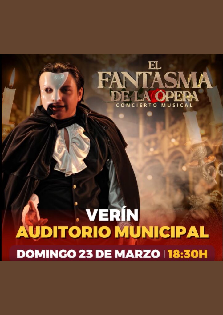 Cartel El Fantasma De La Ópera. Tributo Musical (2025) En Verín