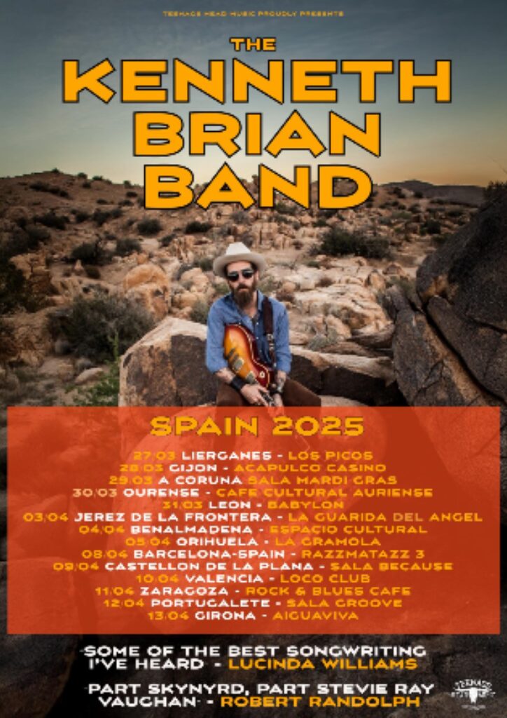 Cartel The Kenneth Brian Band En Auriense Ourense Concierto