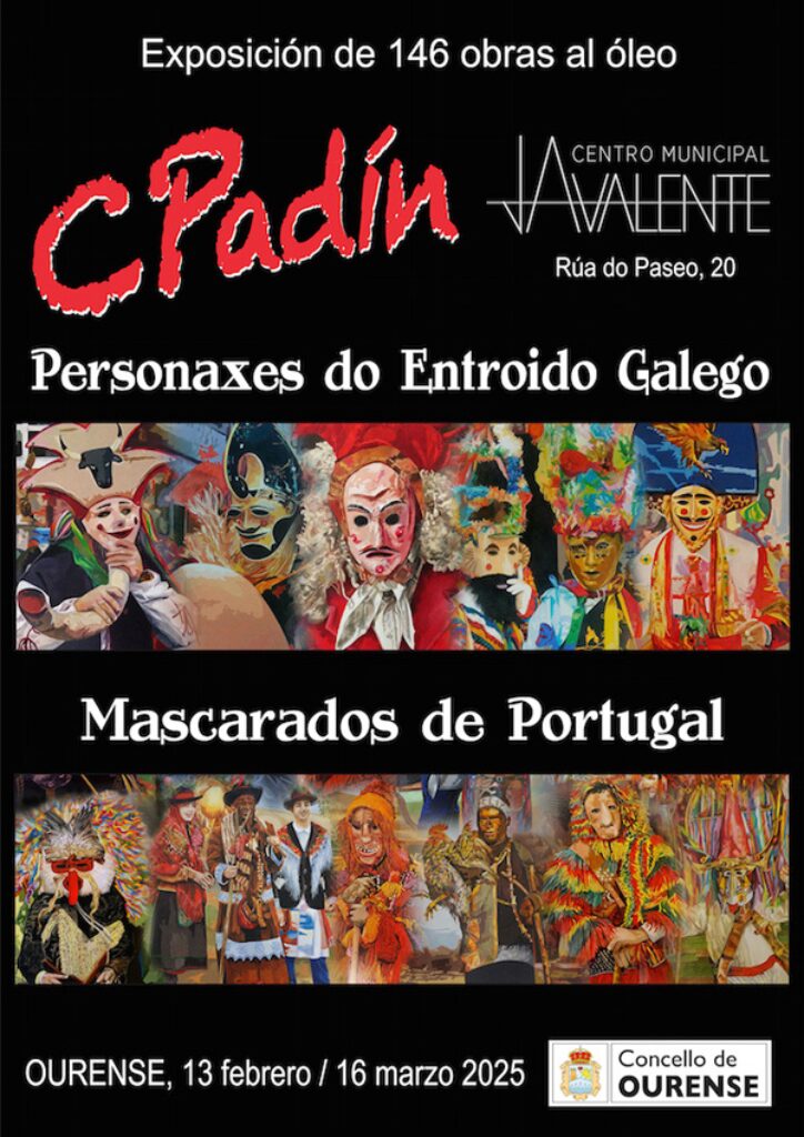 Cartel Exposición Carlos Padín Ourense