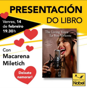 Cartel Presentación Libro The Living Voice La Voz Viviente En Ourense