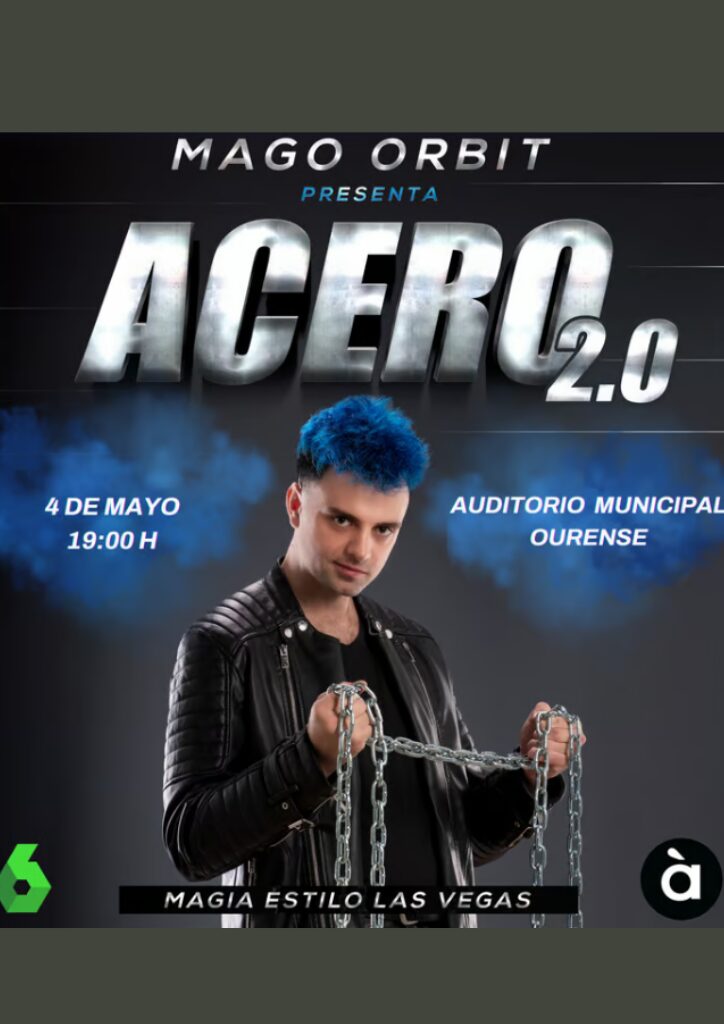 Cartel Mago Orbit En El Auditorio Municipal Ourense