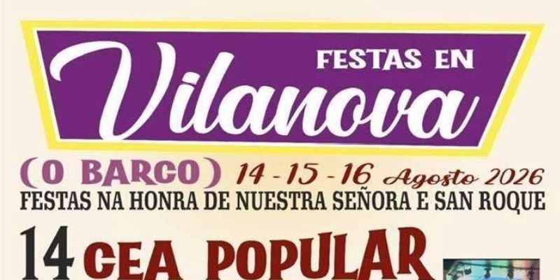 Festa De Vilanova 2026 O Barco De Valdeorras