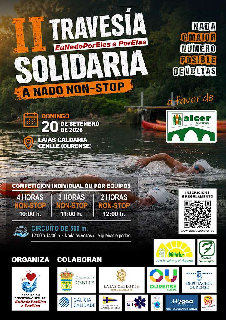 Travesia Solidaria A Nado Non Stop Eunadoporeles E Porelas Cenlle